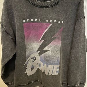 Simply Vera Wang Rebel Rebel Bowie Crewneck Sweatshirt